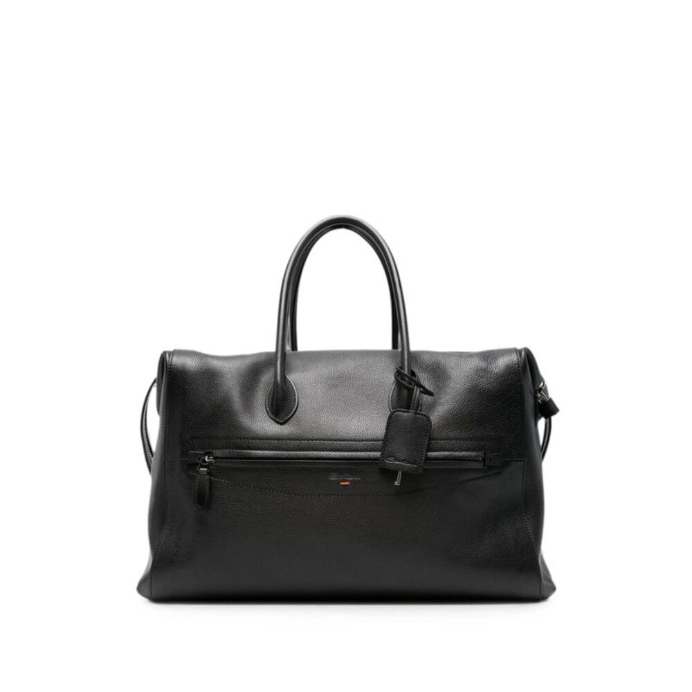 Santoni Black Luggage & Holdalls Men